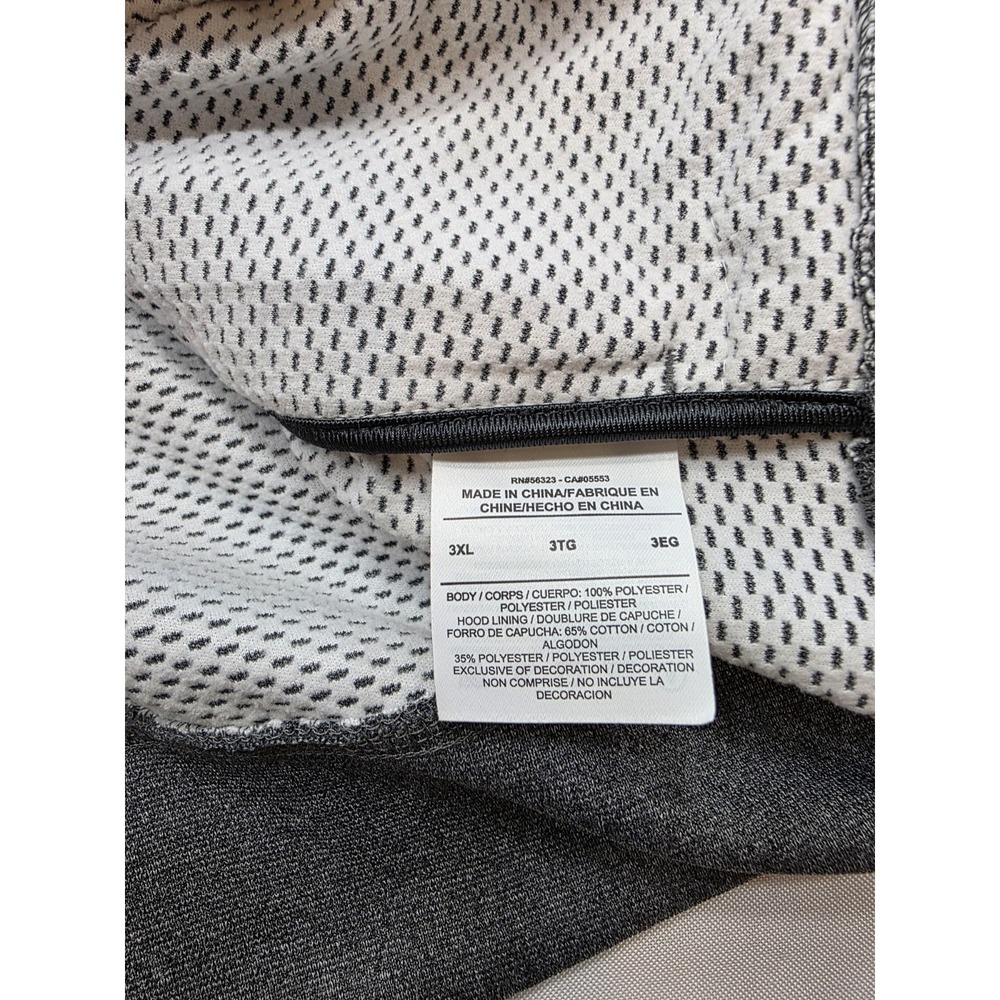 Nike Air Jordan Melo 10th Div 589124 New Full Zip Gray & Black Hoodie. Size 3X - Picture 13 of 14